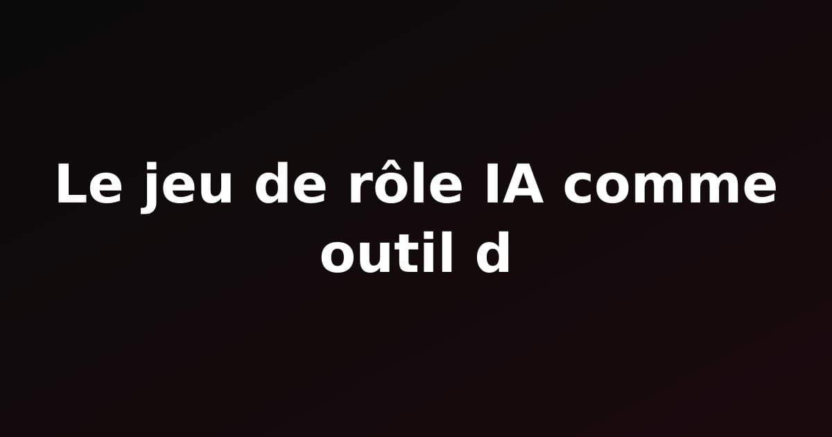 Le jeu de rôle IA comme outil d'écriture créative : Votre partenaire d'écriture disponible 24h/24 et 7j/7